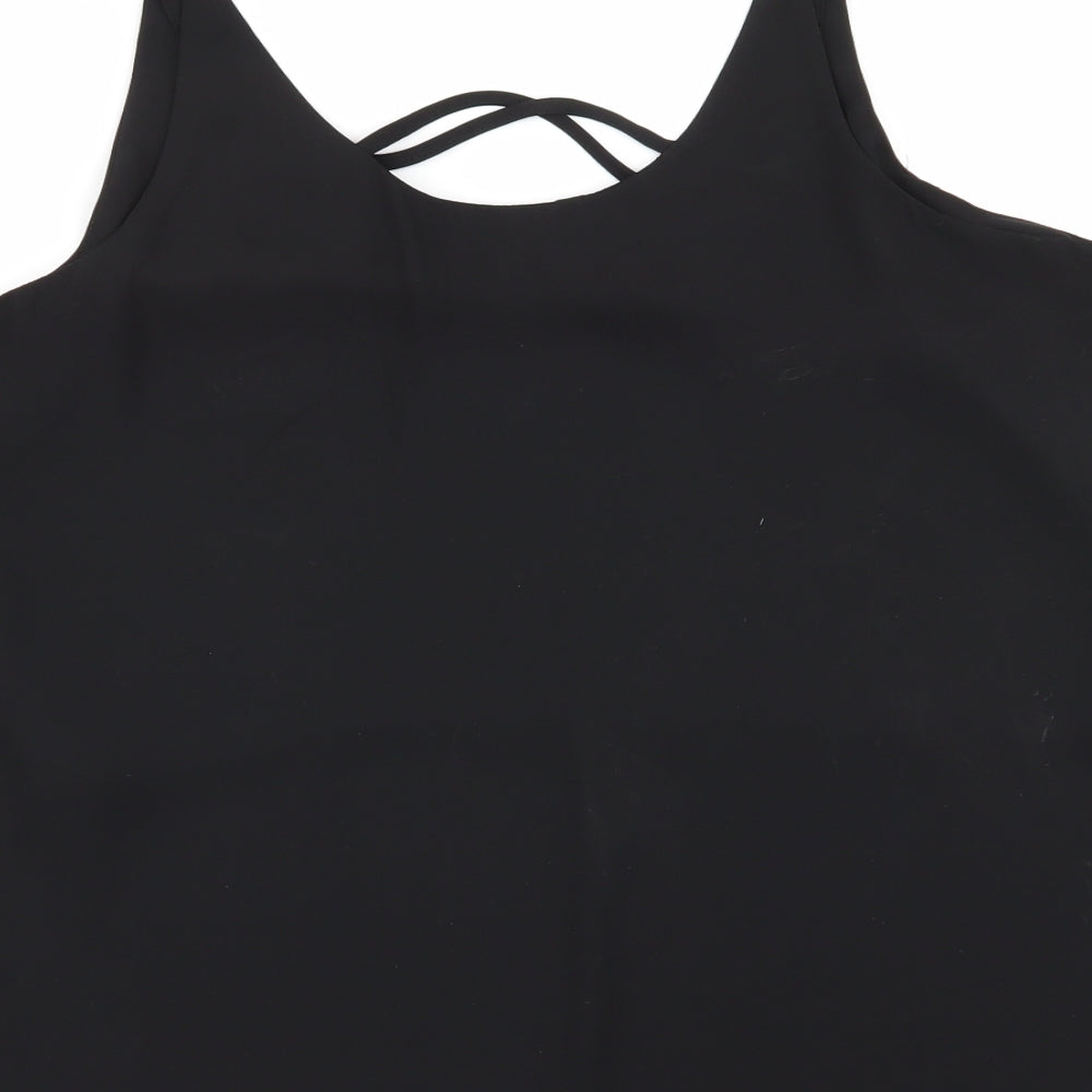 Select Womens Black Basic Blouse Size 16