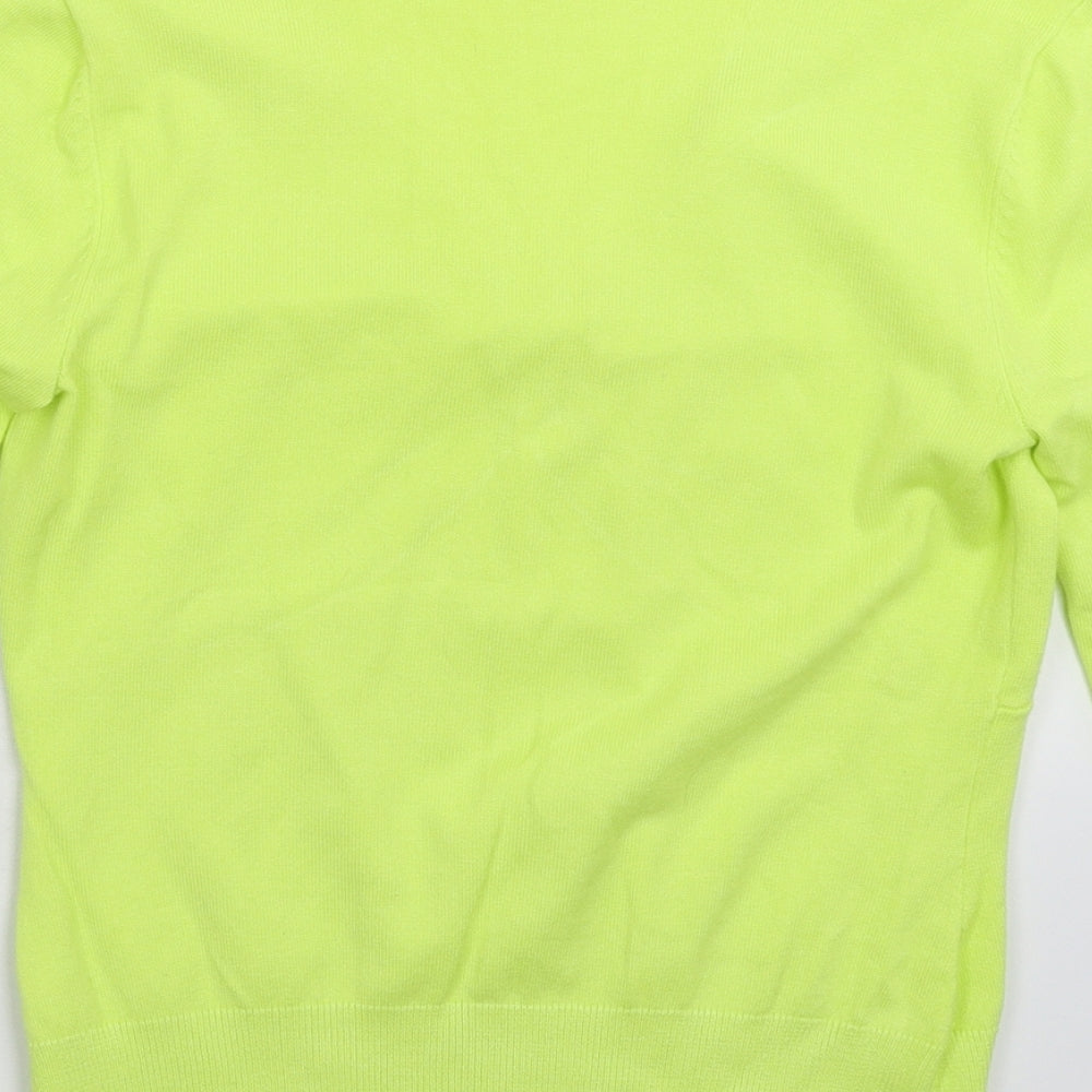 John Lewis Womens Green Knit Pullover Jumper Size 10