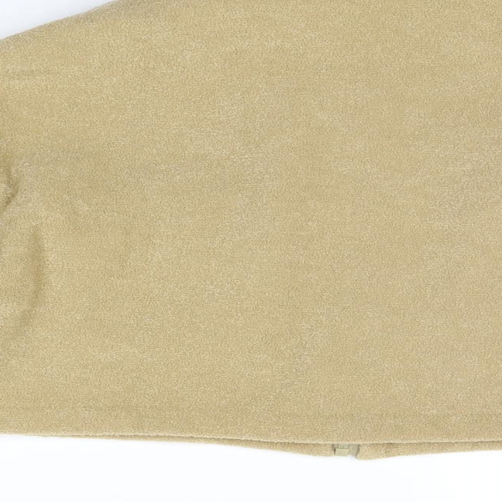 shuffle Womens Beige Jacket Coat Size L