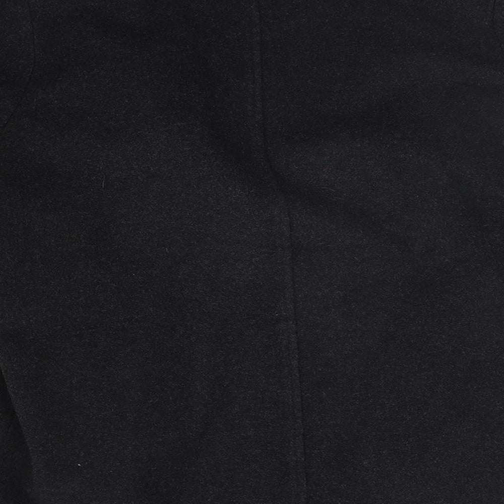 Preworn Womens Grey Trench Coat Coat Size 16