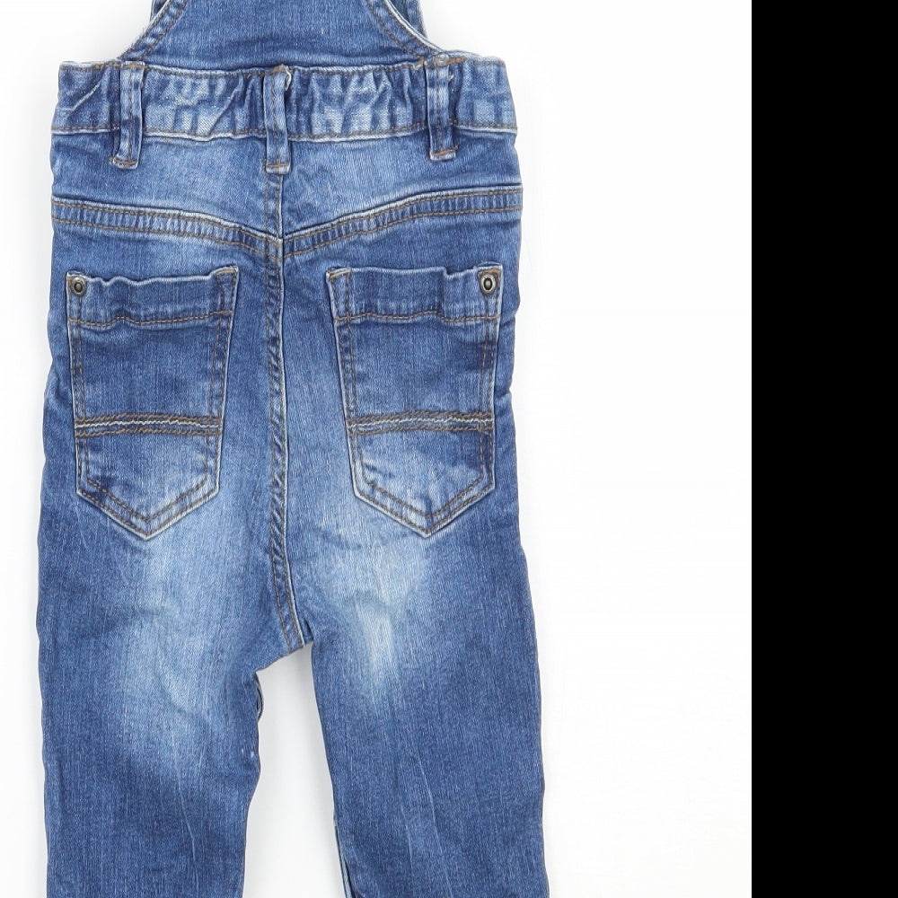 TU Boys Blue Dungarees Trousers Size 2 Years