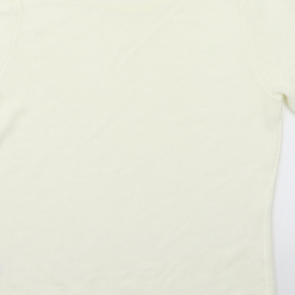 BM Womens Ivory Pullover Jumper Size S