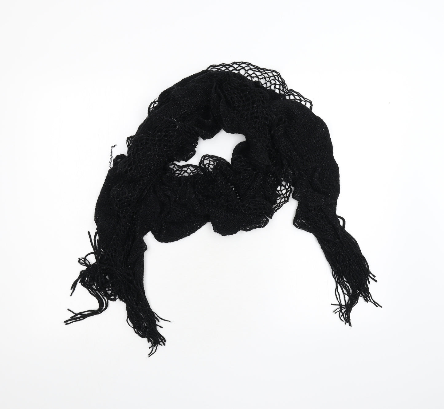 Preworn Womens Black Scarf