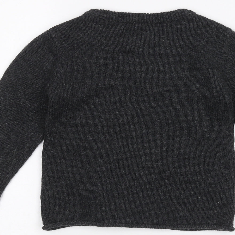 TU Girls Black Pullover Jumper Size 3-4 Years