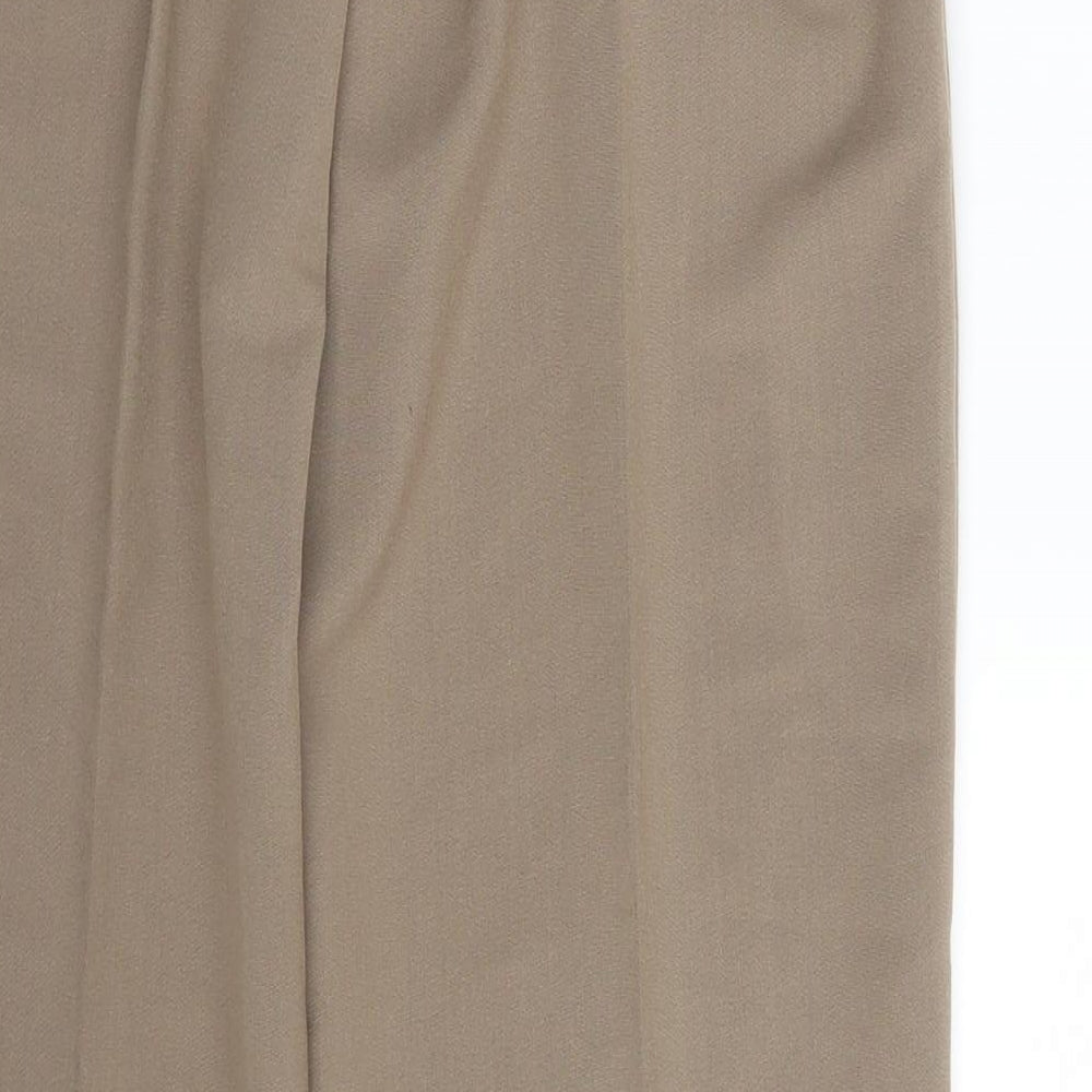 Envy Womens Beige Dress Pants Trousers Size 14 L23 in