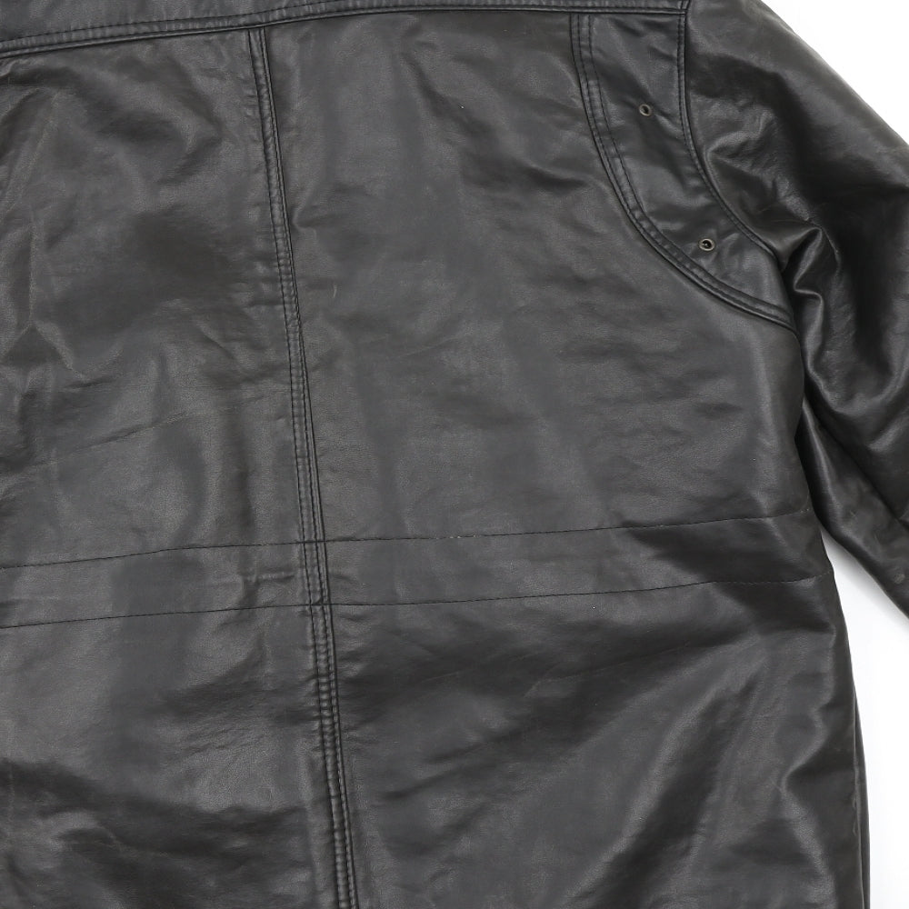 Alia Moda Mens Black Jacket Coat Size M