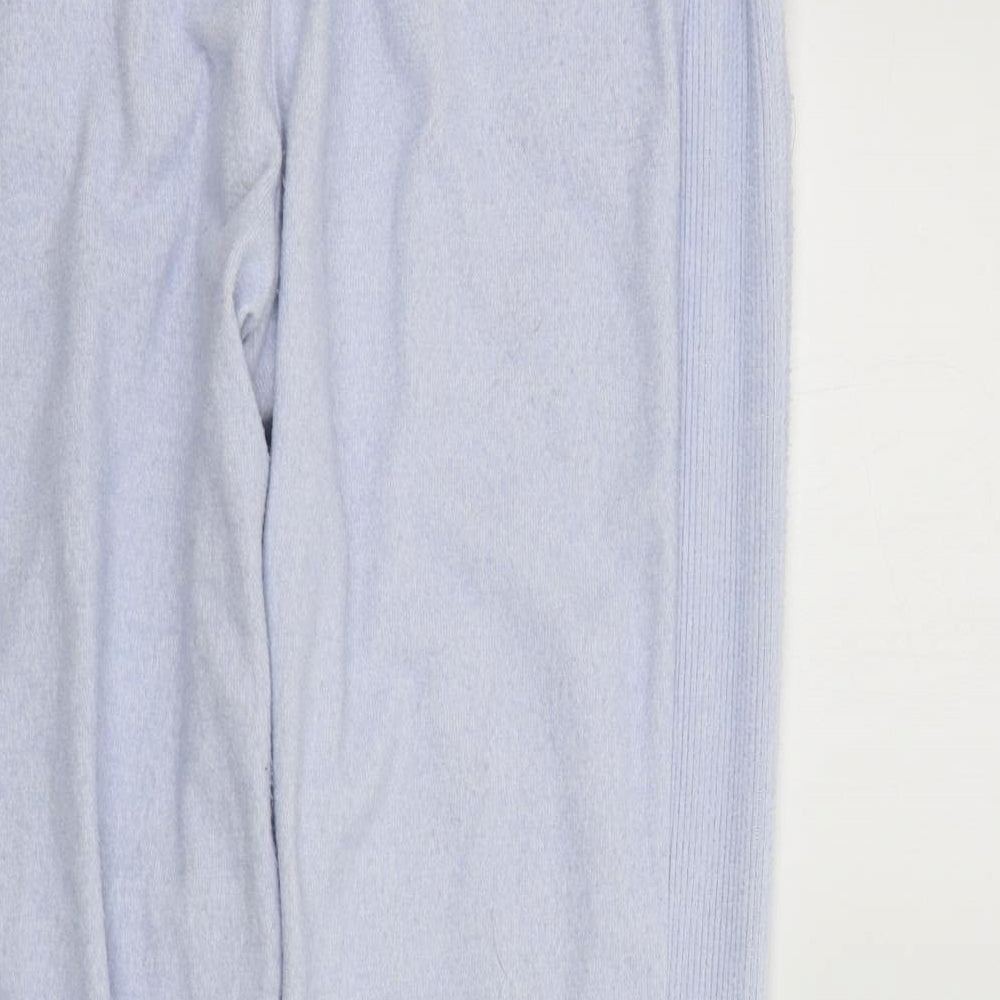 F&F Womens Blue Solid Top Pyjama Pants Size M