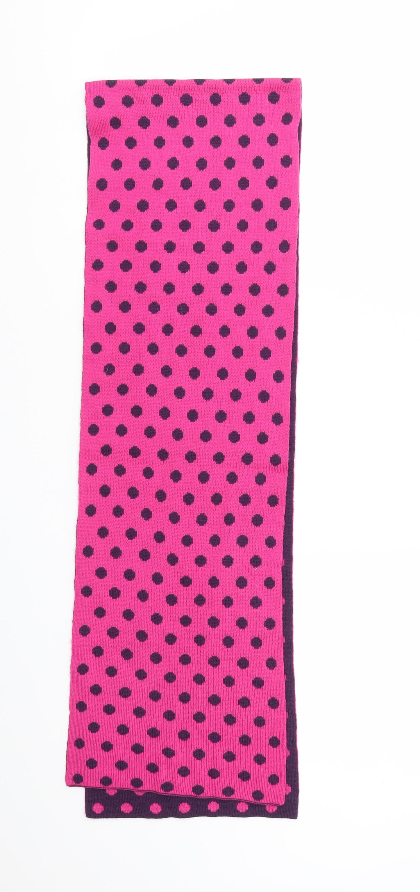 BHS Girls Pink Spotted Scarf Scarves & Wraps Size Regular