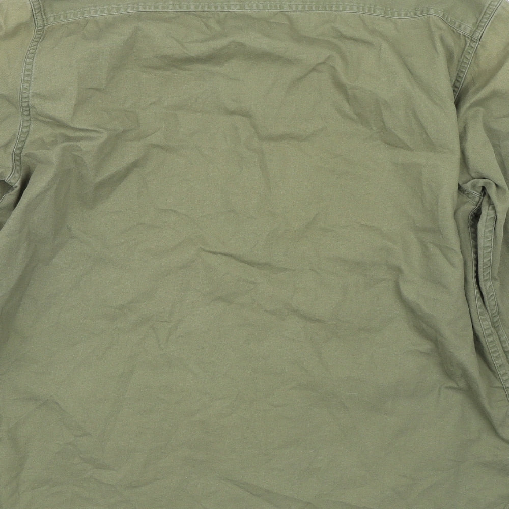New Look Mens Green Button-Up Size M