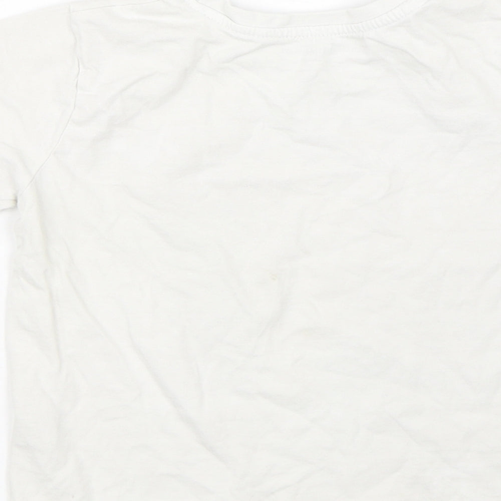 Primark Boys White Basic T-Shirt Size 4-5 Years
