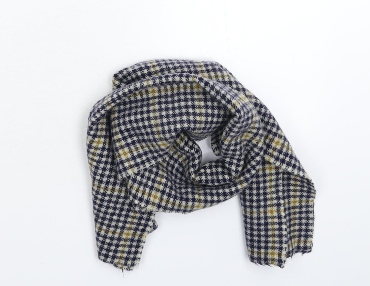 Preworn Unisex Multicoloured Houndstooth Knit Scarf