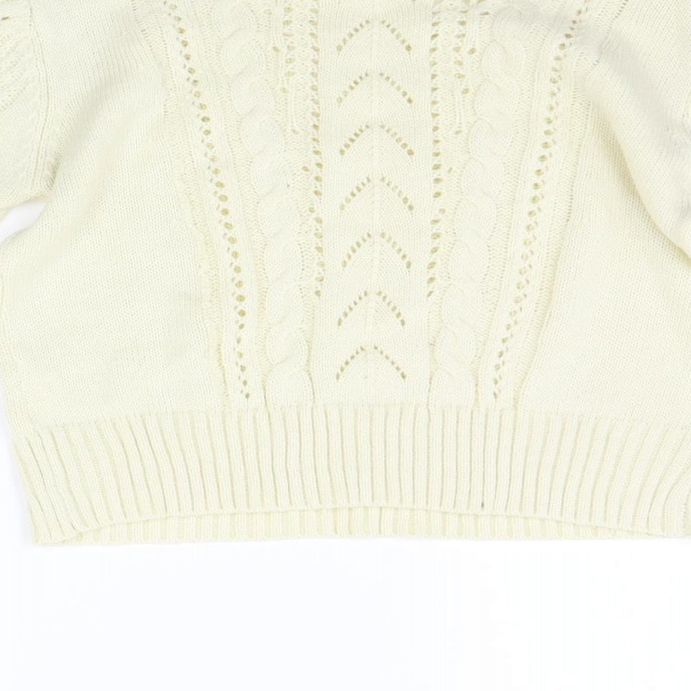Drole de copine Womens Beige Pullover Jumper Size S