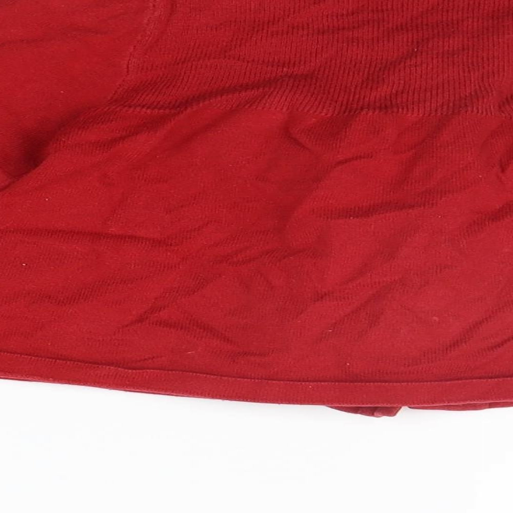Adams Kids Girls Red Cardigan Jumper Size 8 Years