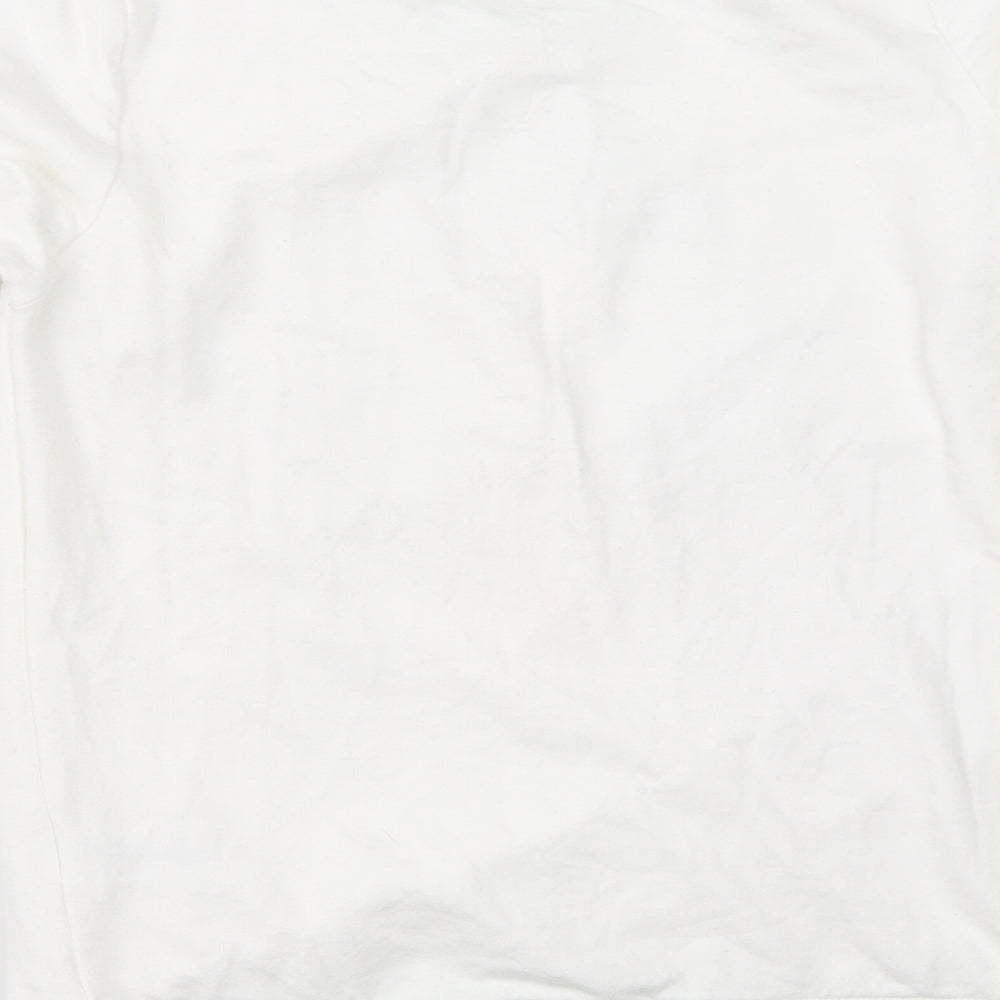 Primark Womens White Solid Top Pyjama Top Size 2XS - tinkerbell