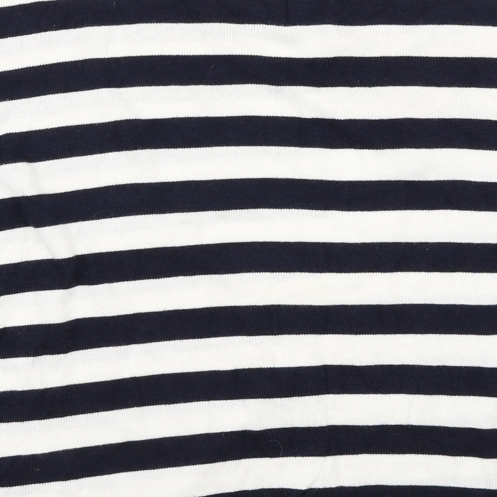 Marks and Spencer Womens Blue Striped Pullover Jumper Size 16