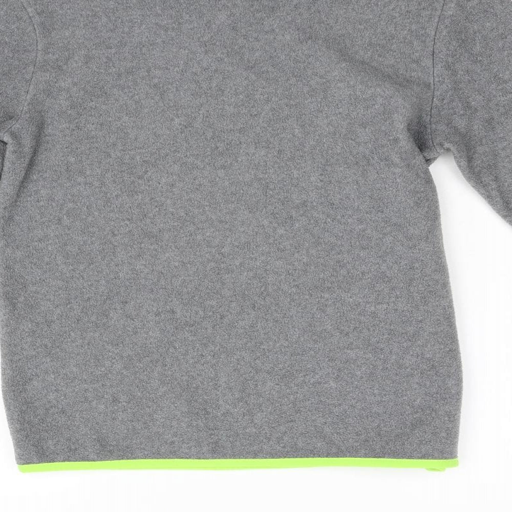 Gap Girls Grey Fleece Henley Jumper Size 12 Years