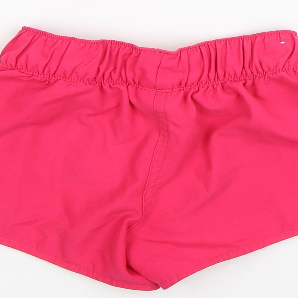 DECATHLON Girls Pink Sweat Shorts Size 6 Years