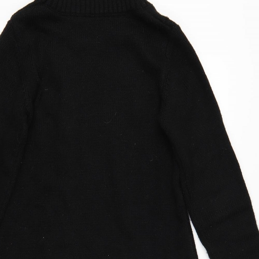 Preworn Womens Black Argyle/Diamond Pullover Jumper
