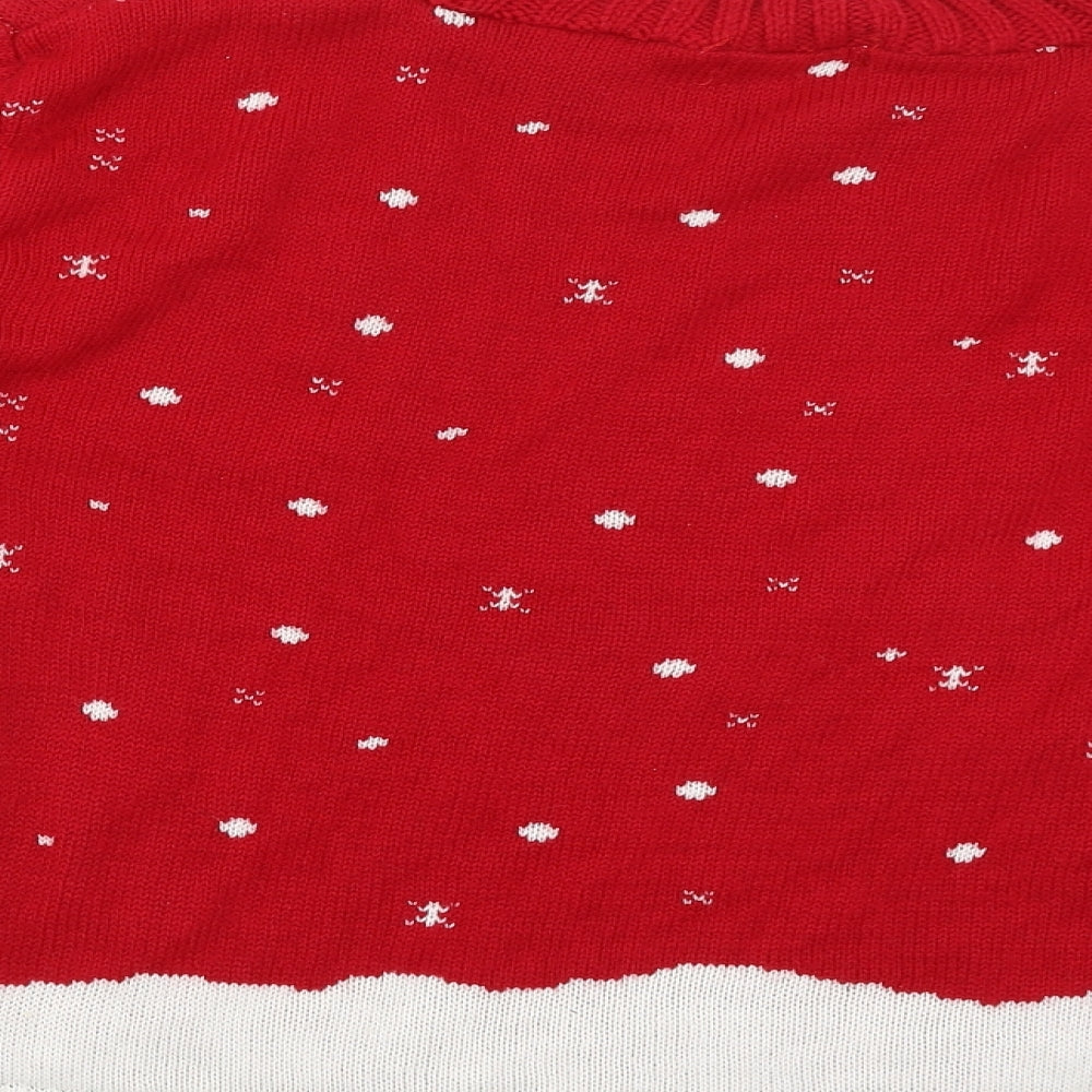Slick Womens Red Pullover Jumper Size M