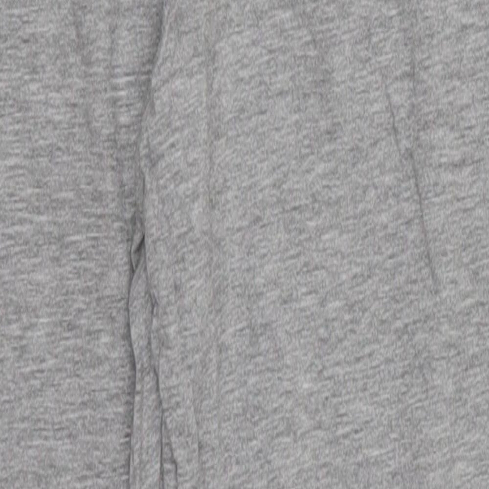 Marks and Spencer Girls Grey Cropped Trousers Size 9-10 Years - Loungewear