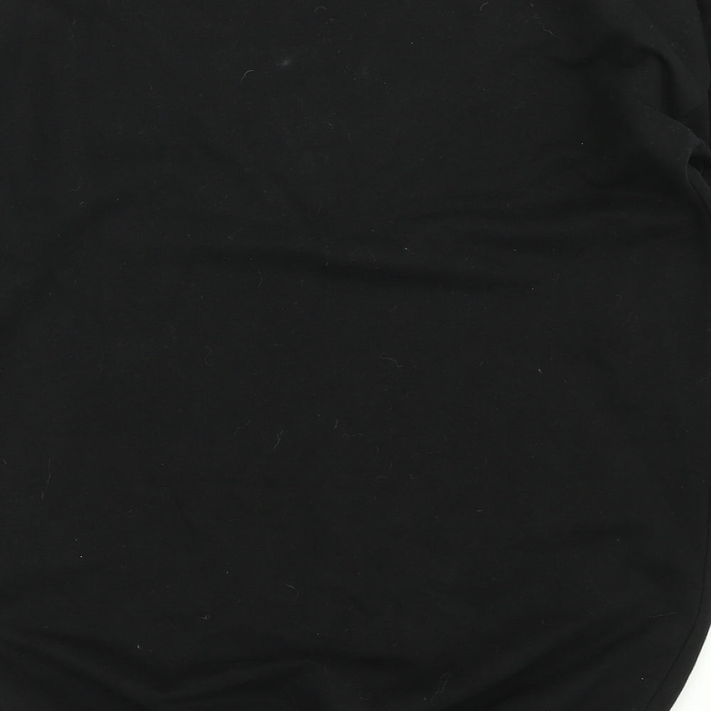 F&F Girls Black Colourblock Pullover Sweatshirt Size 10-11 Years