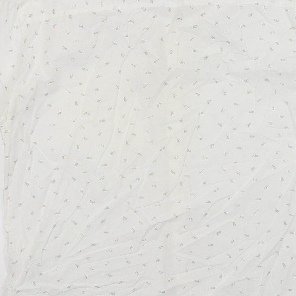 Outrage London Mens White Button-Up Size L