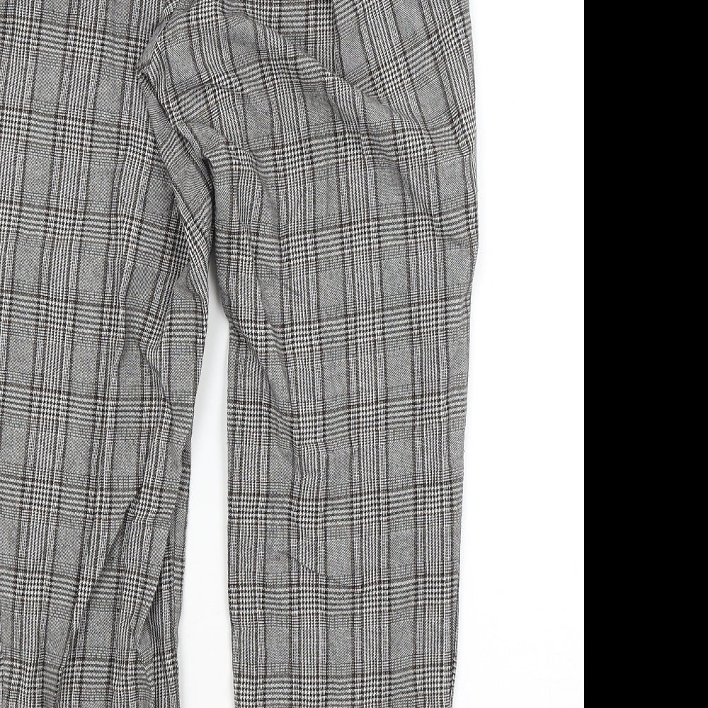 RT Womens Grey Plaid Trousers Size 6 L24 in