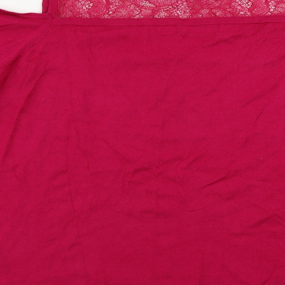 Soon Womens Pink Pullover Jumper Size 18