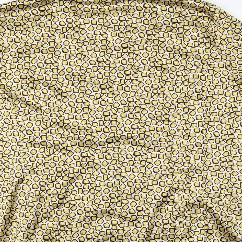 BM Womens Gold Polka Dot Top Pyjama Top Size 24