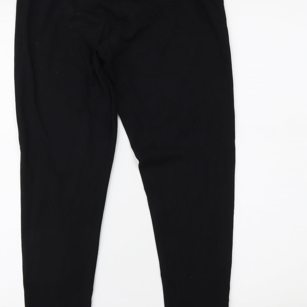 Nutmeg Womens Black Leggings Size 16 L24.5 in