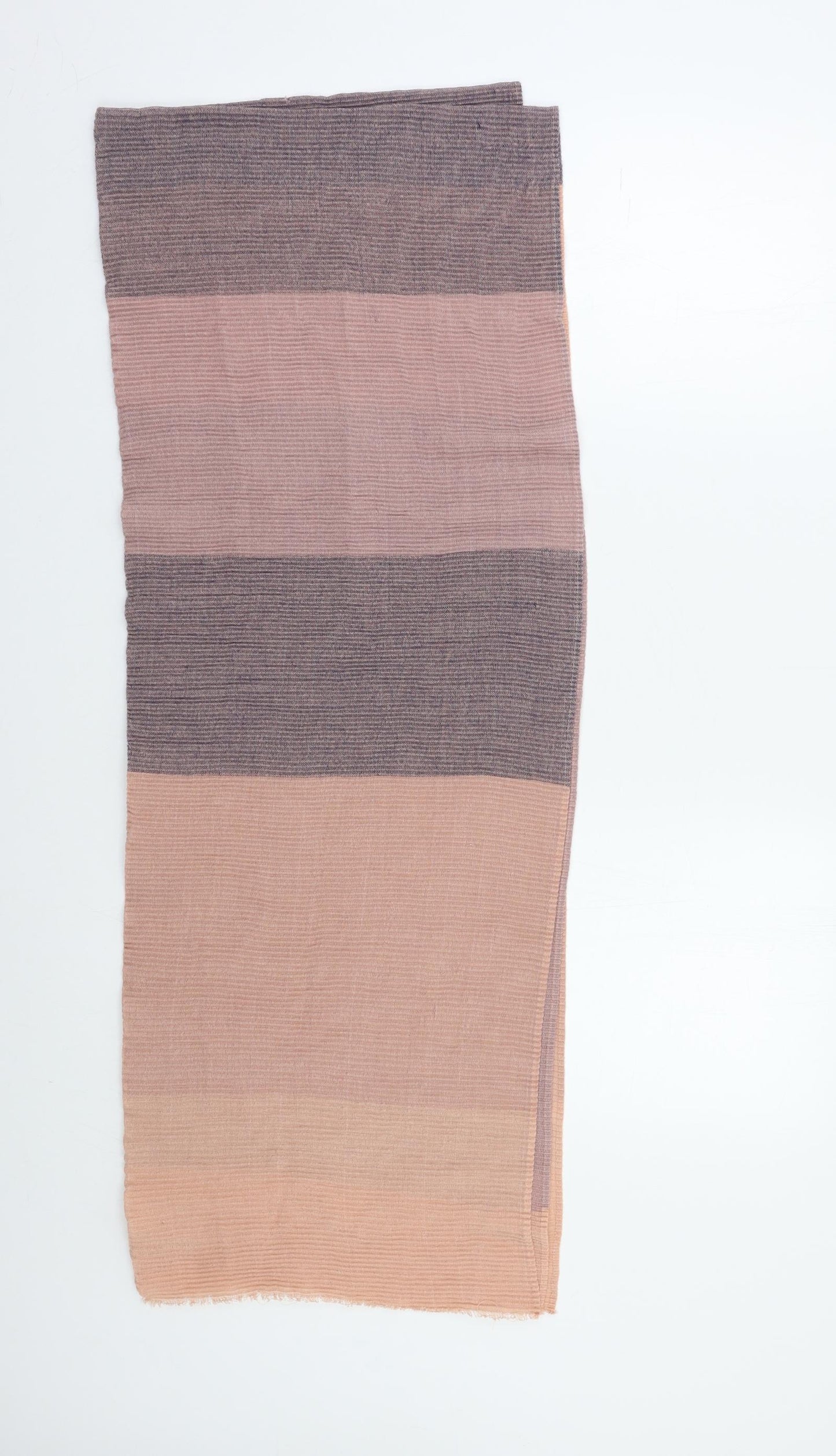 Preworn Womens Pink Striped Scarf