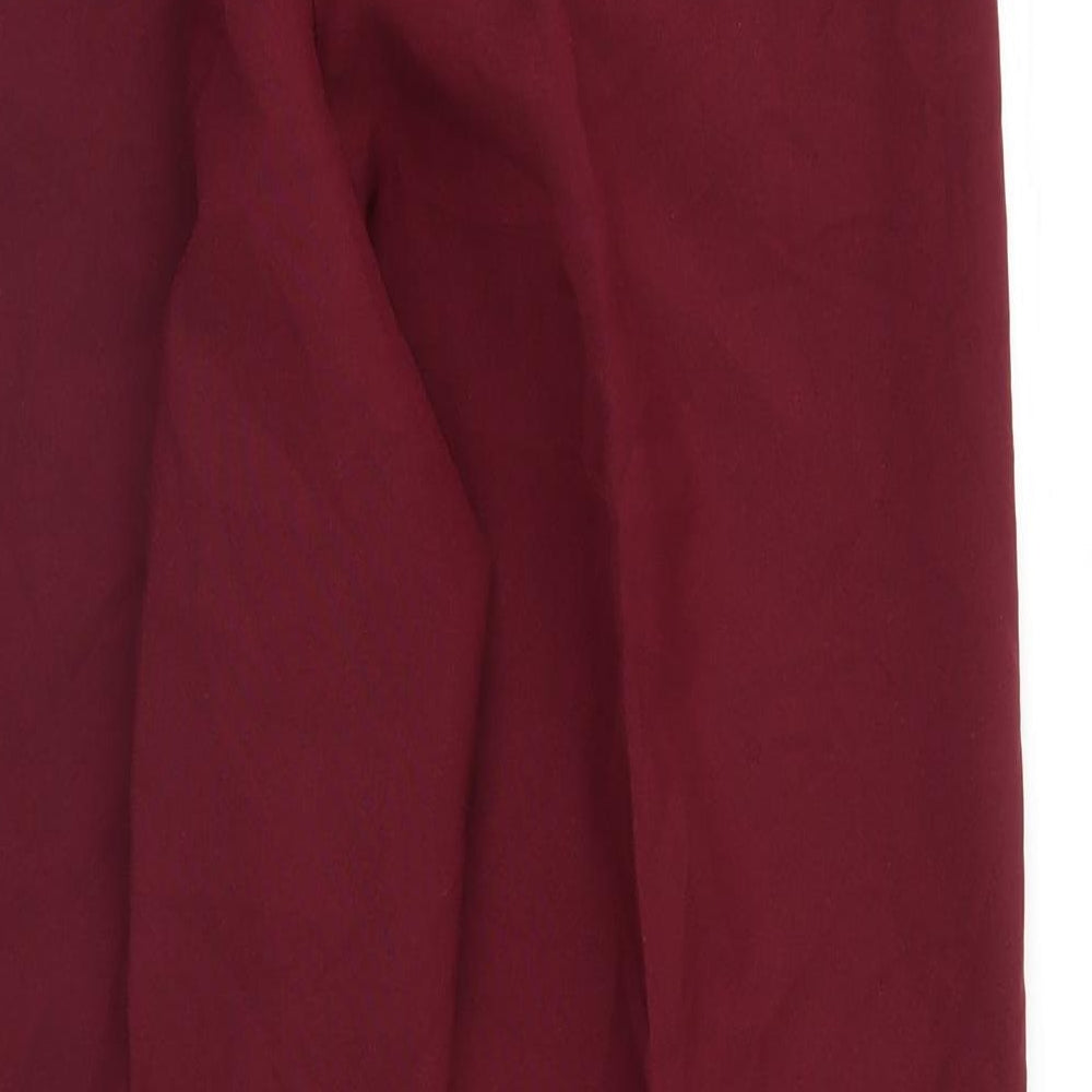Carriage court Womens Purple Trousers Size 14 L27 in - Elastic Waist