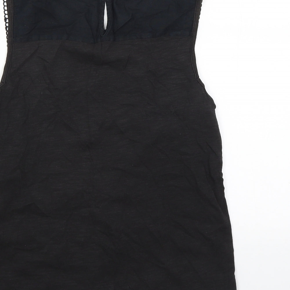 M&S Womens Black Tank Dress Size 8