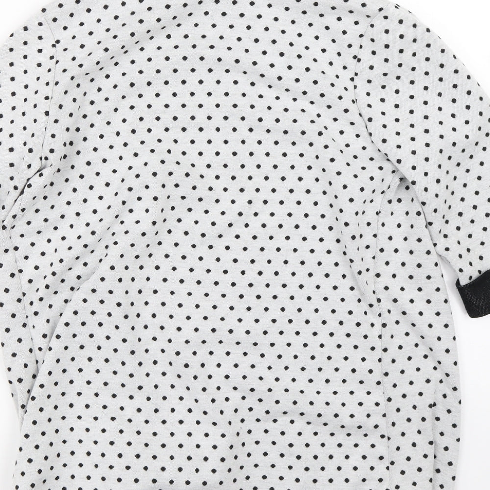 Tammy Girls White Polka Dot Cardigan Jumper Size 14-15 Years