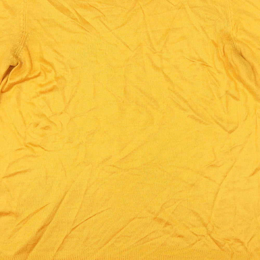 F&F Womens Yellow Pullover Jumper Size 6
