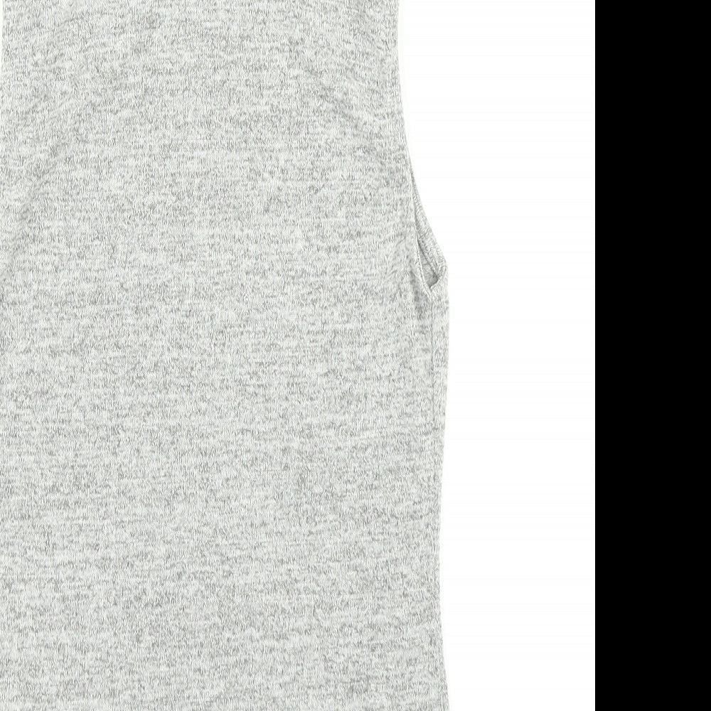 915 Generation Girls Grey Basic Tank Size 12-13 Years