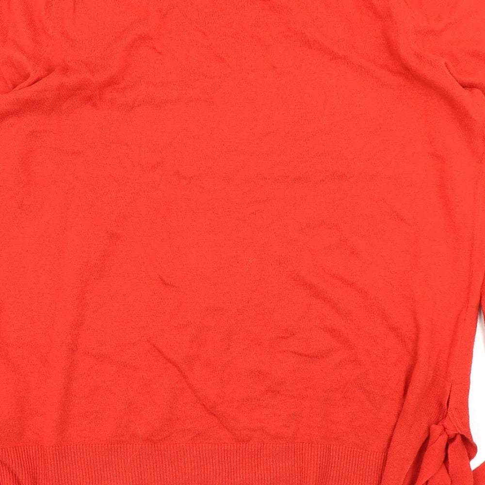 NEXT Womens Red Knit Pullover Jumper Size 12