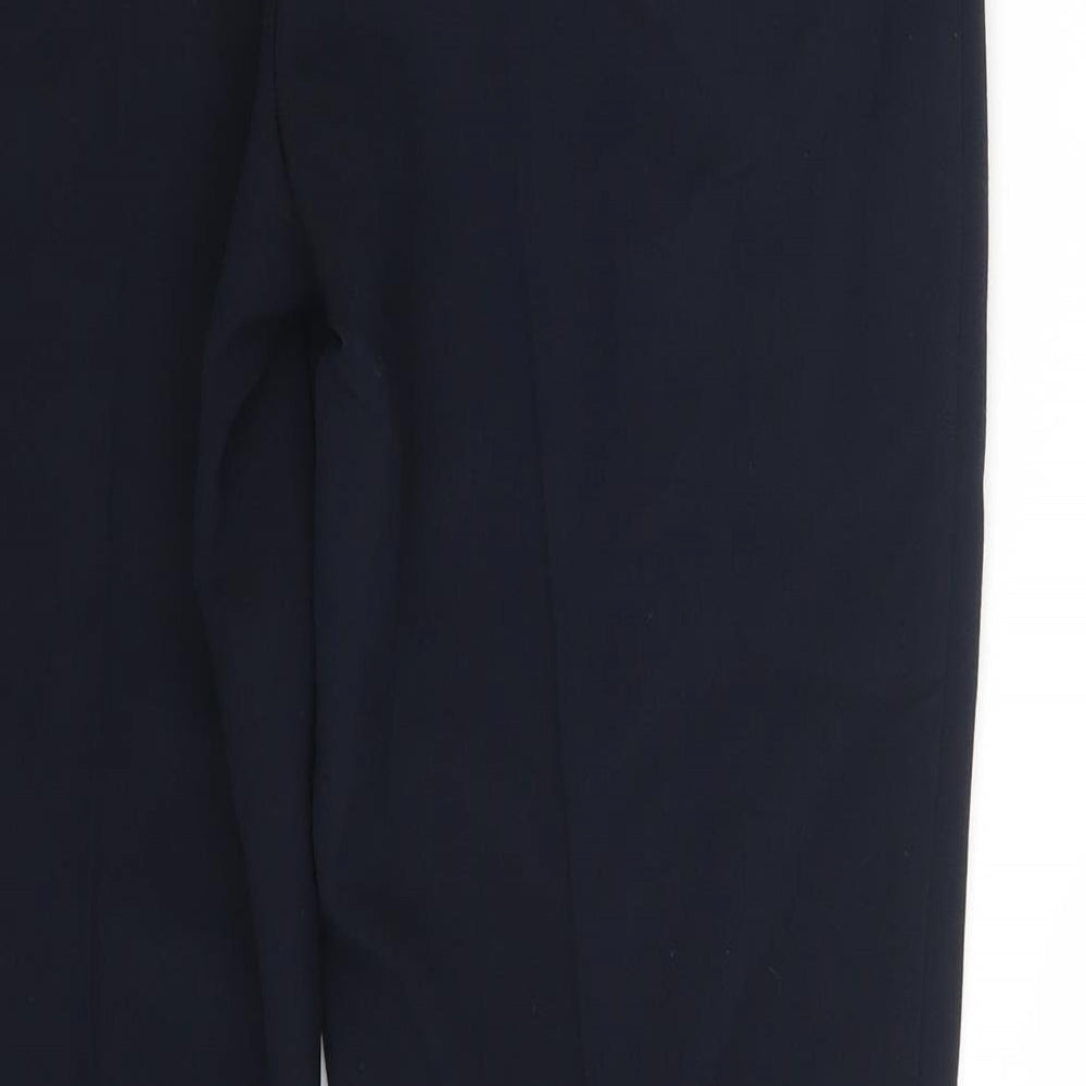 M&S Womens Blue Dress Pants Trousers Size 10 L26 in