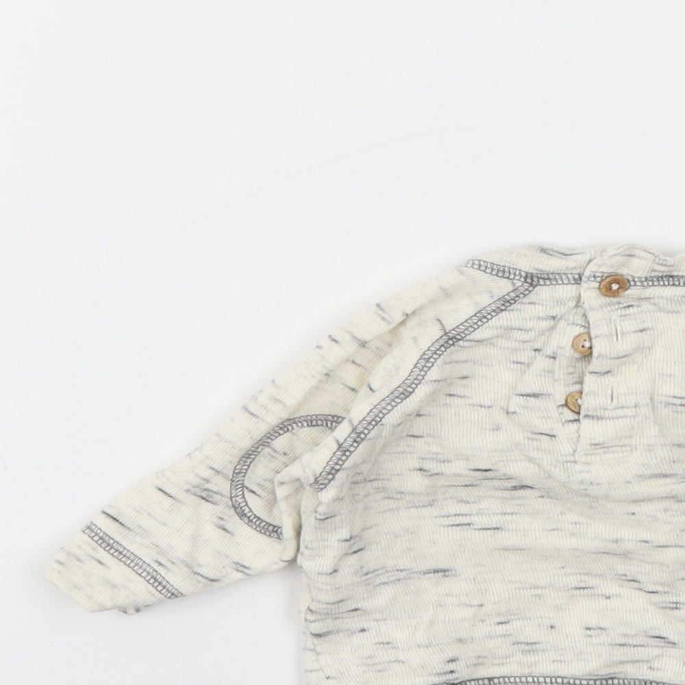 NEXT Boys Ivory Animal Print Pullover Jumper Size 0-3 Months