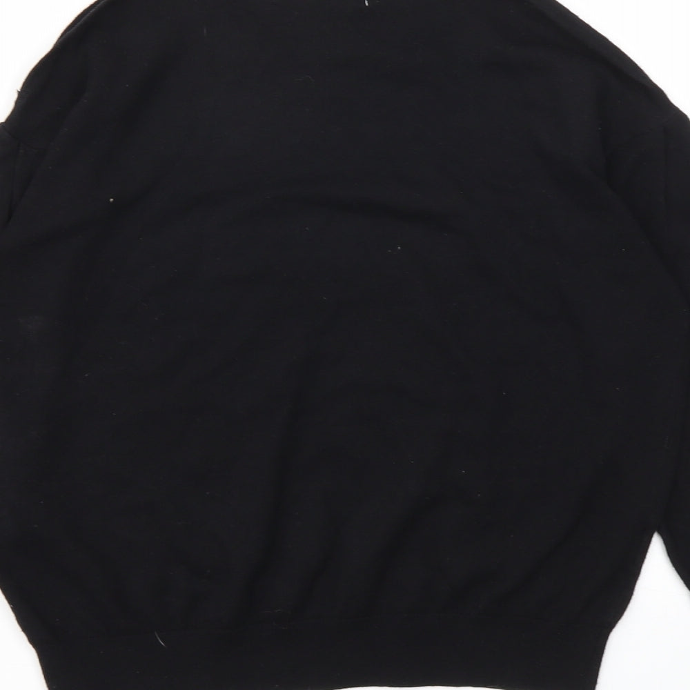 Mango Womens Black Basic T-Shirt Size S