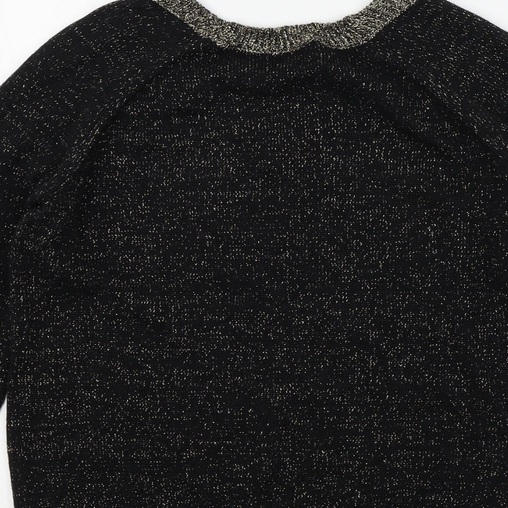 River Island Womens Black Pullover Jumper Size 6