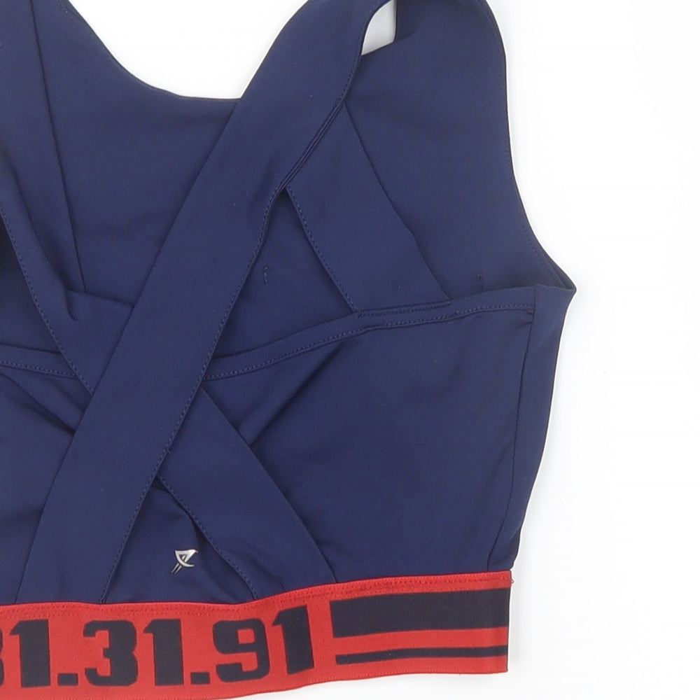 workout Womens Blue Cropped Casual Size 8