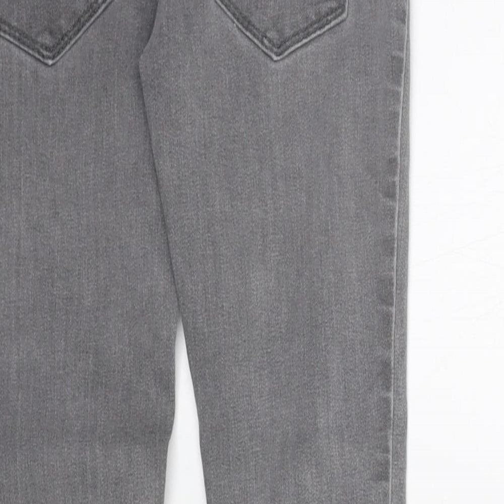 deniem co Girls Grey Straight Jeans Size 6-7 Years - washable mark
