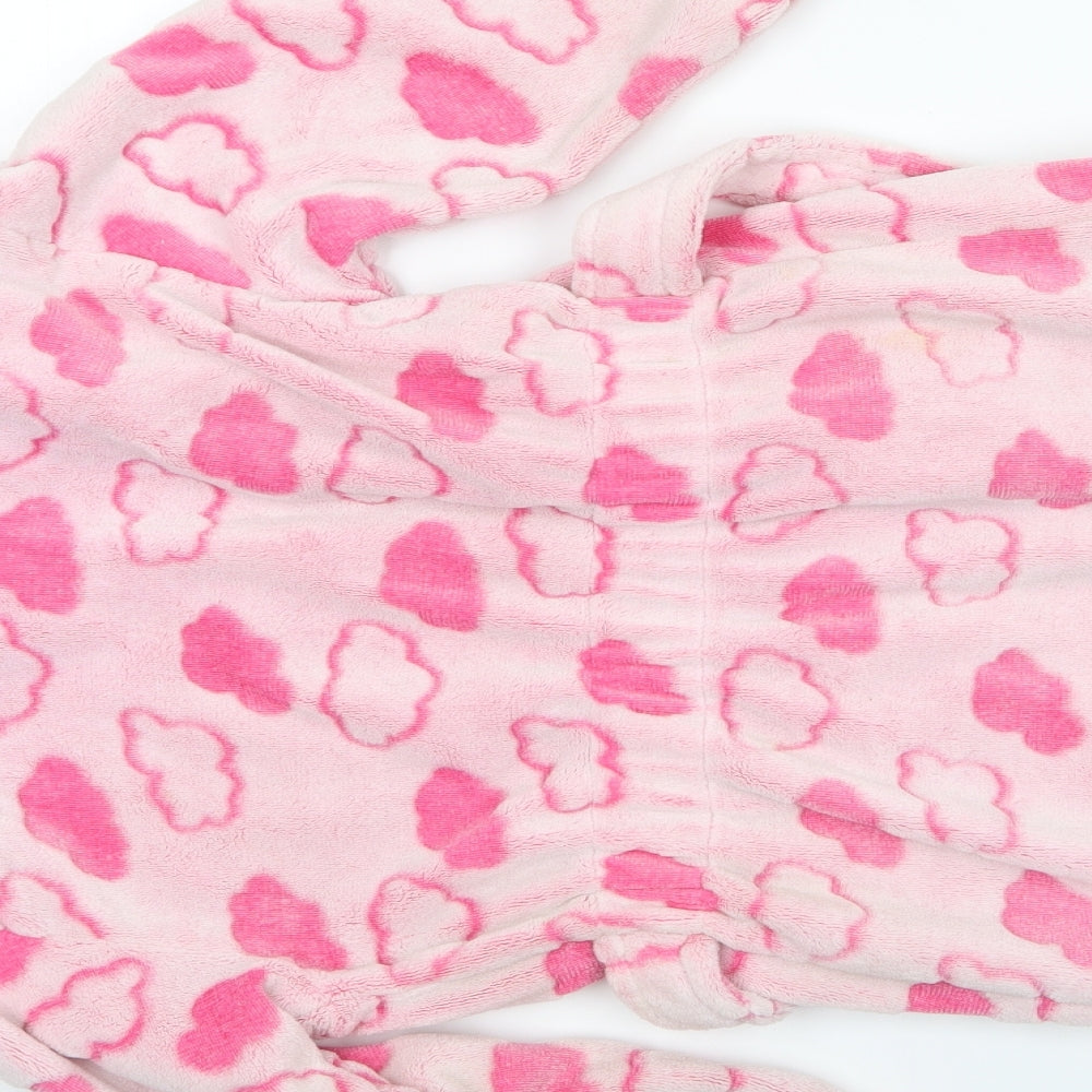 Florence and Fred Girls Pink Robe Size 7-8 Years - Cloud Print