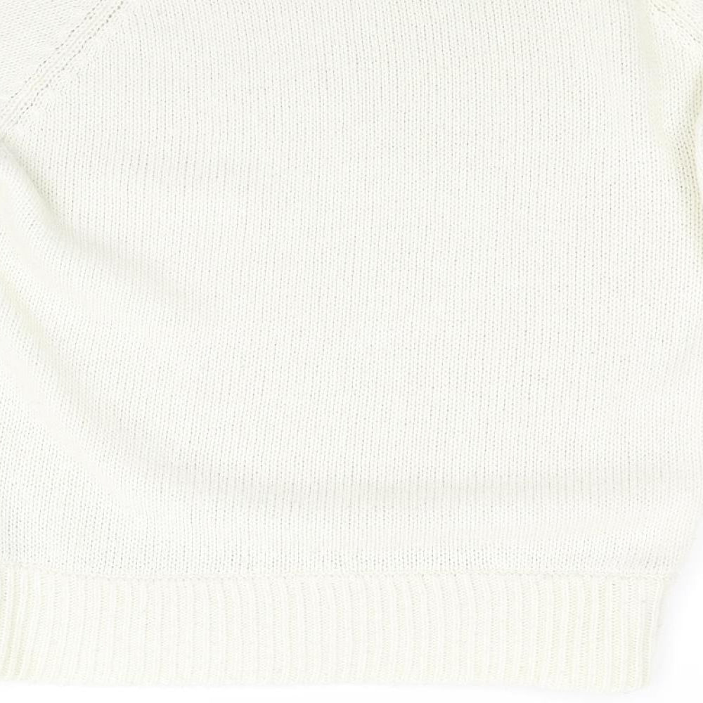 Soon Womens Ivory Knit Pullover Jumper Size 16