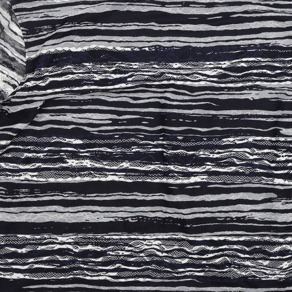 Per Una Womens Blue Basic Blouse Size 22