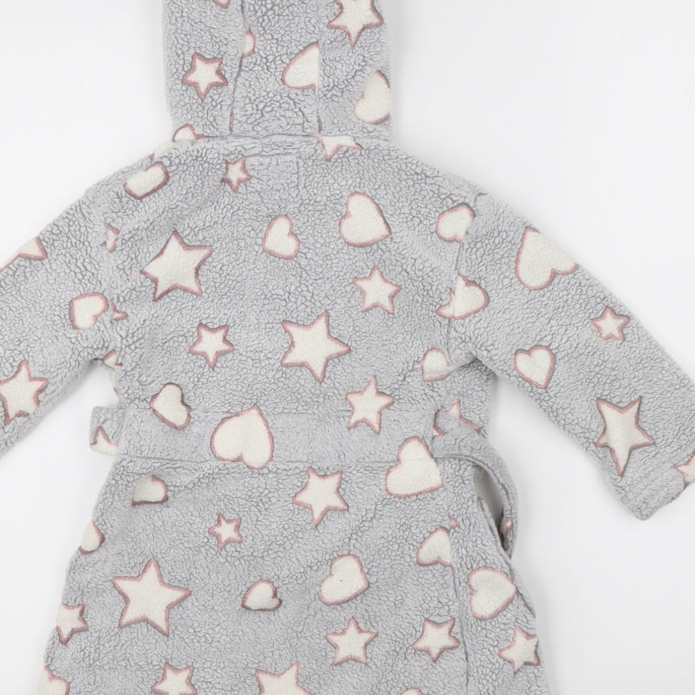 F&F Girls Grey Robe Size 3-4 Years