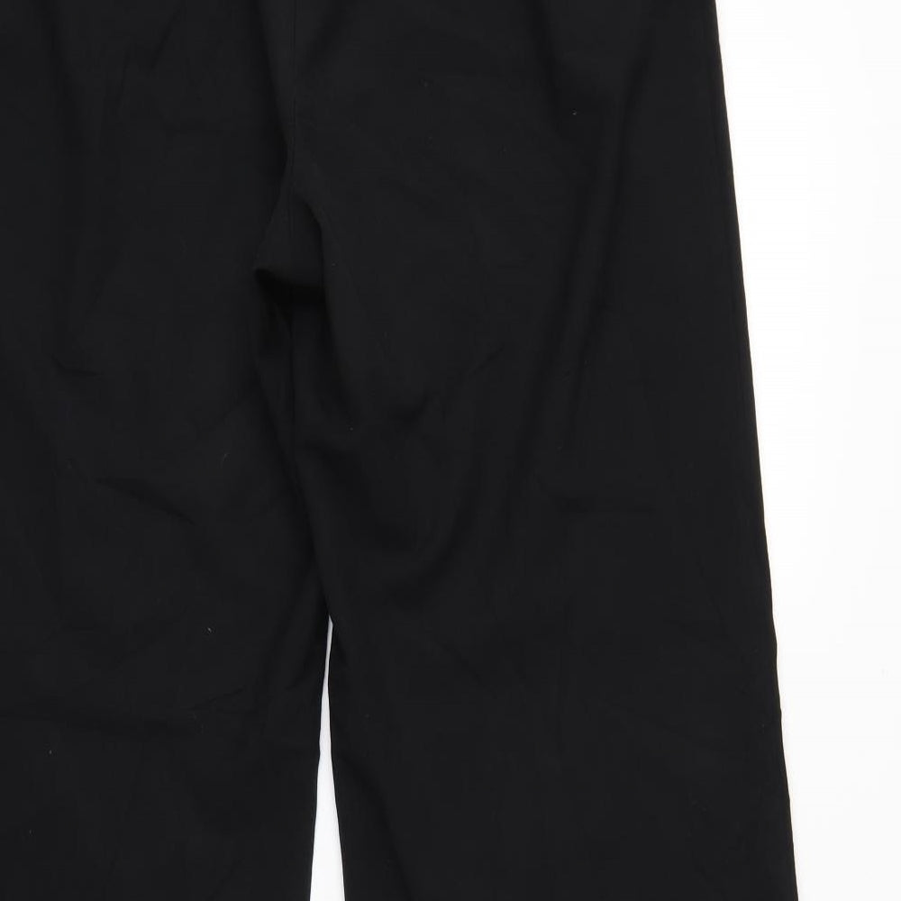 M&S Womens Black Trousers Size 14 L32 in