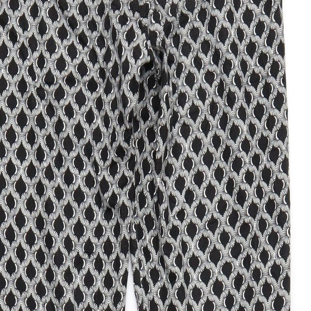 H&M Womens Multicoloured Argyle/Diamond Trousers Size 6 L26 in