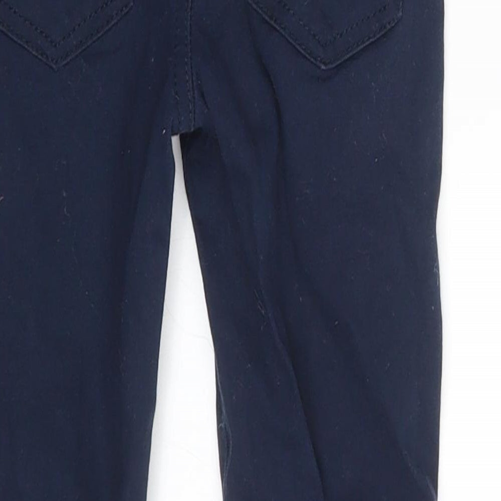 Denim & Co. Girls Blue Denim Skinny Jeans Size 6-7 Years - Inside Leg 18 Inches